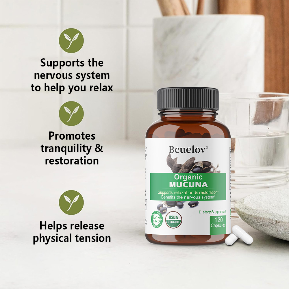 オーガニックムクナカプセル - リラックスと健康をサポート  - Herbal Wellness Water のレビューと価格
