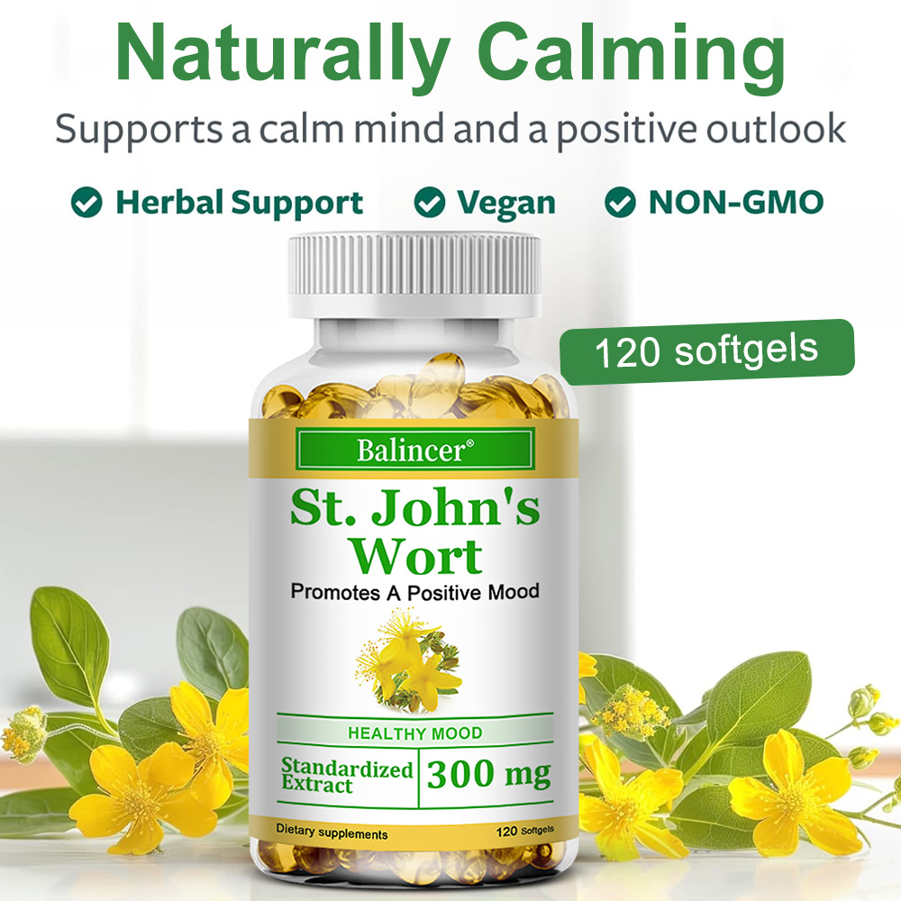 セントジョーンズワートエキスカプセル300mg、天然ハーブサ - Herbal Wellness Water のレビューと価格