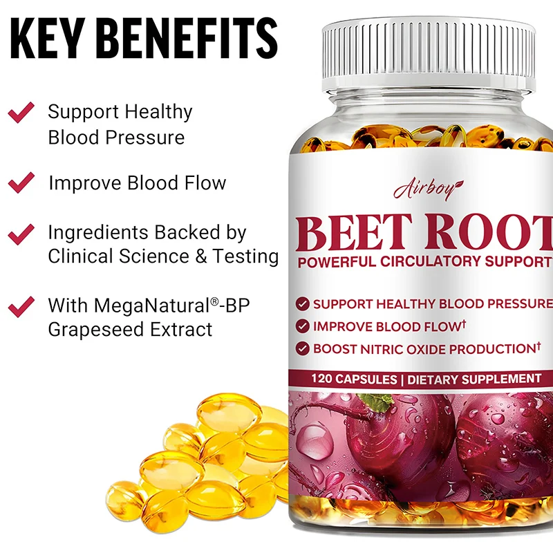ビートルートカプセル - 血圧サポート、心臓の健康、循環改善 - Valerian Root Capsule のレビューと価格
