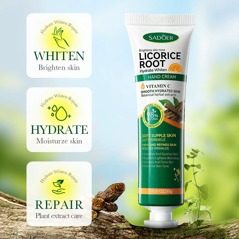 高速美白ダークナックルハンドクリーム明るく保湿強力な汚れリム - Licorice Root Sticks のレビューと価格