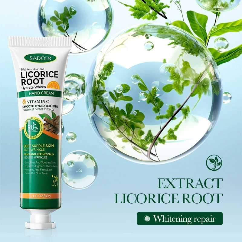 高速美白ダークナックルハンドクリーム明るく保湿強力な汚れリム - Licorice Root Sticks のレビューと価格