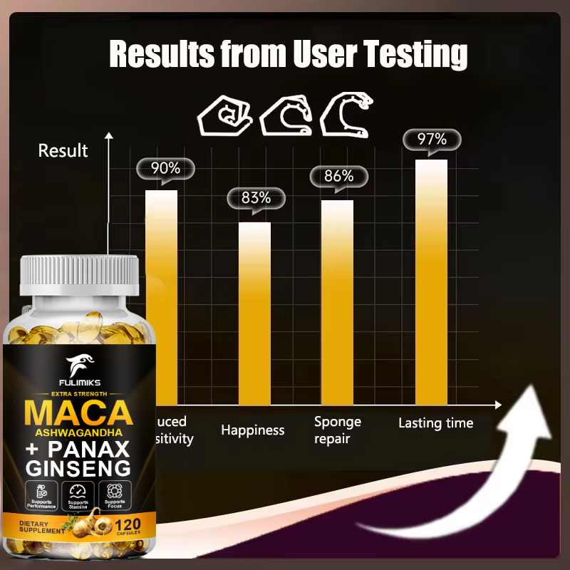 FULIMIKSプレミアムマカ根カプセル、赤黒黄マカ、高麗人 - Valerian Root Capsule のレビューと価格