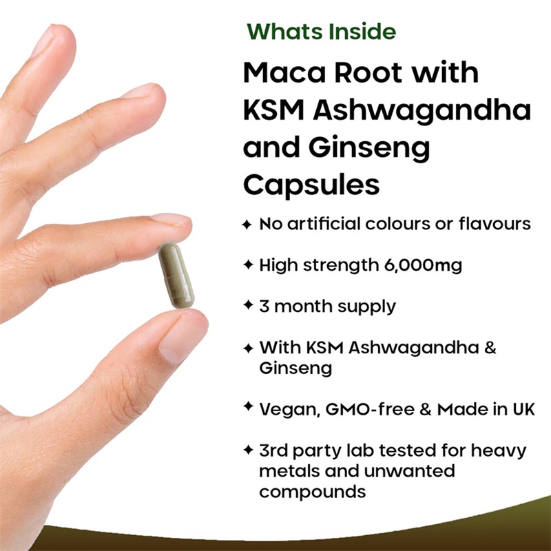 マカ根サプリメント - KSMアシュワガンダ、高麗人参で気分 - Valerian Root Capsule のレビューと価格