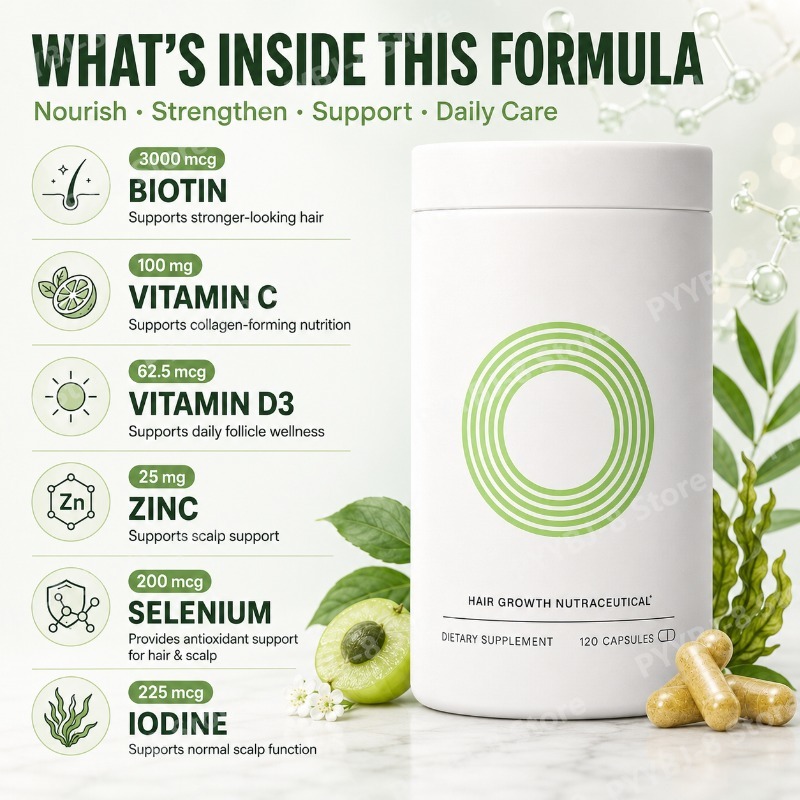 120カプセル入り女性用ヘアウェルネスカプセル。ビオチン、ビ - Herbal Wellness For You のレビューと価格
