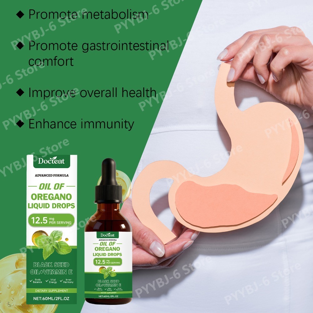 オレガノオイル液状ドロップス 60ml ブラックシードオイル - Herbal Wellness For You のレビューと価格
