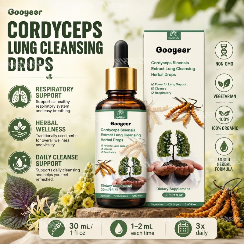 グーガーコーディセプスドロップスハーバルリキッドサプリメント - Herbal Wellness Water のレビューと価格