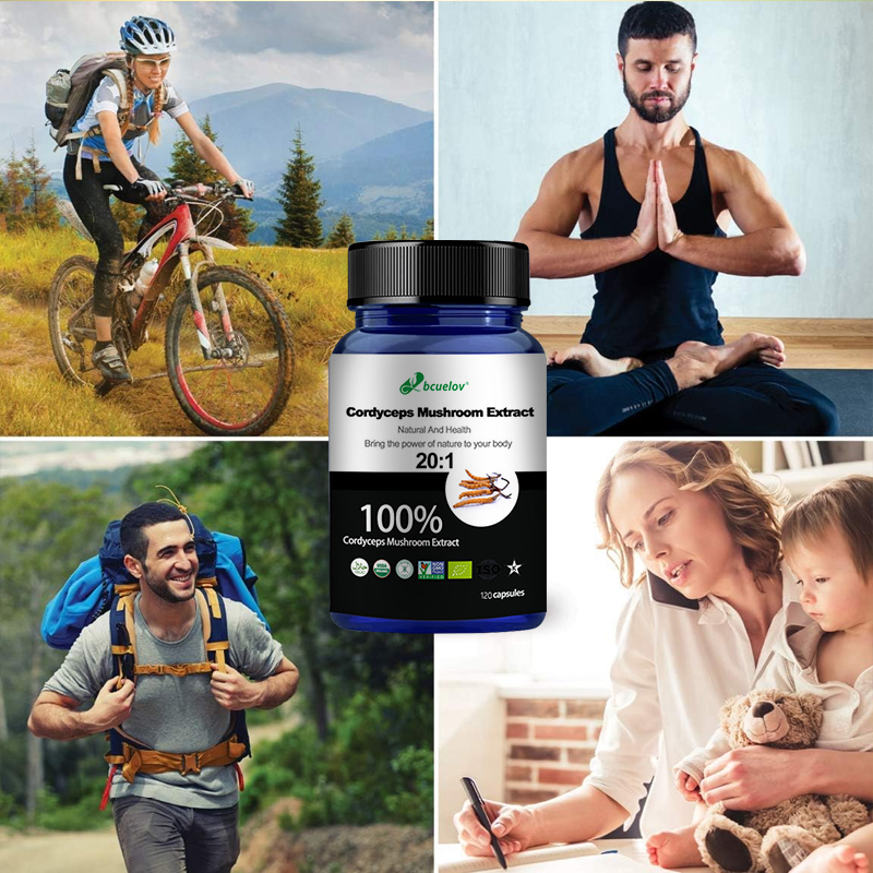 冬虫夏草エキスカプセル、脳のエネルギー、免疫、呼吸器系と心臓 - Herbal Wellness Water のレビューと価格